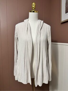 Barefoot Dreams CozyChic Ultra Lite Namaste Rib Hooded Cardigan